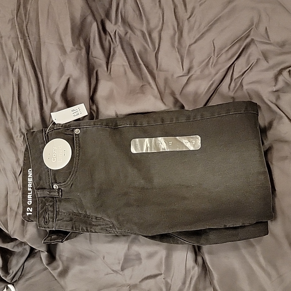 Gap kids size 12 winter jeans Girlfriend cut